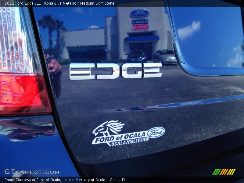 Kona Blue Metallic / Medium Light Stone 2011 Ford Edge SEL