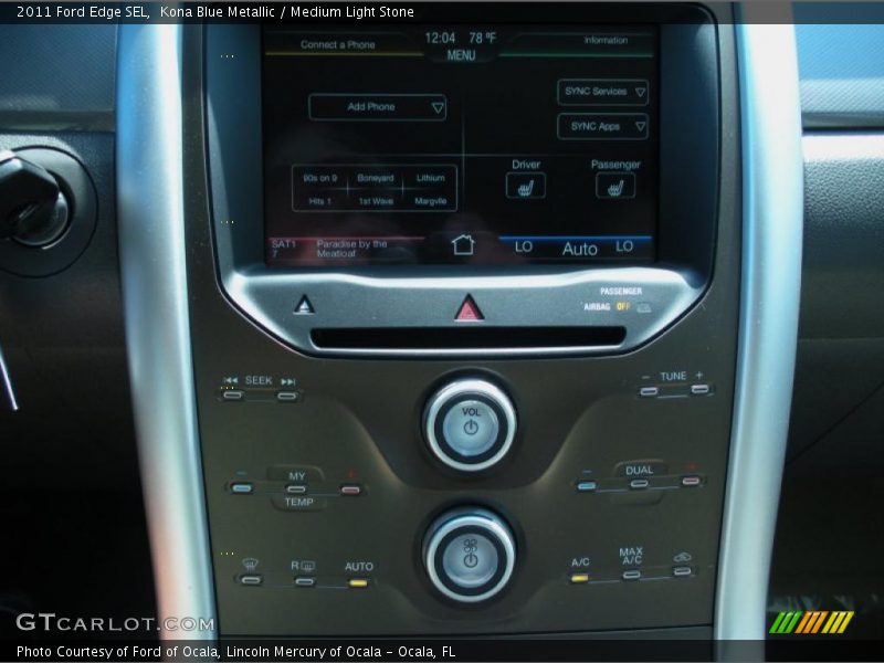 Kona Blue Metallic / Medium Light Stone 2011 Ford Edge SEL