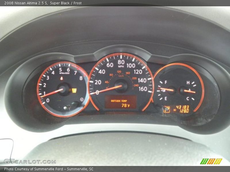 Super Black / Frost 2008 Nissan Altima 2.5 S