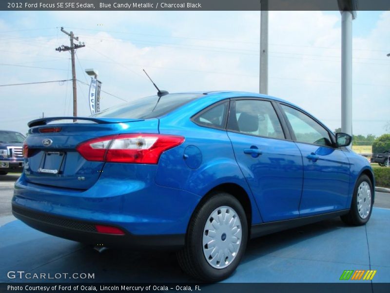 Blue Candy Metallic / Charcoal Black 2012 Ford Focus SE SFE Sedan