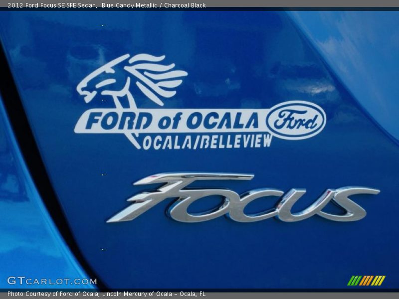 Blue Candy Metallic / Charcoal Black 2012 Ford Focus SE SFE Sedan