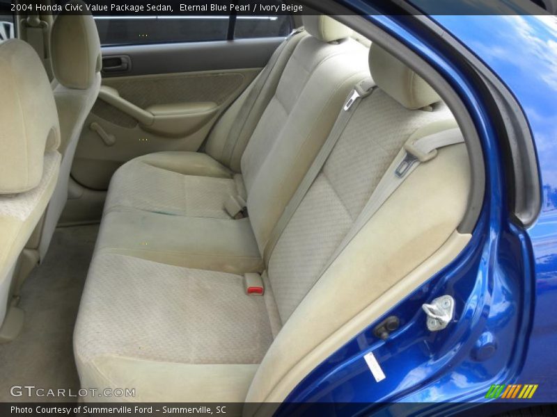 Eternal Blue Pearl / Ivory Beige 2004 Honda Civic Value Package Sedan