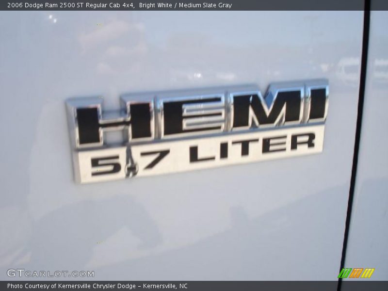 Bright White / Medium Slate Gray 2006 Dodge Ram 2500 ST Regular Cab 4x4