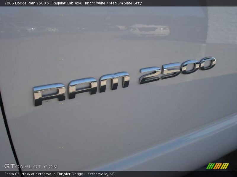 Bright White / Medium Slate Gray 2006 Dodge Ram 2500 ST Regular Cab 4x4