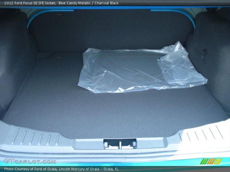 Blue Candy Metallic / Charcoal Black 2012 Ford Focus SE SFE Sedan
