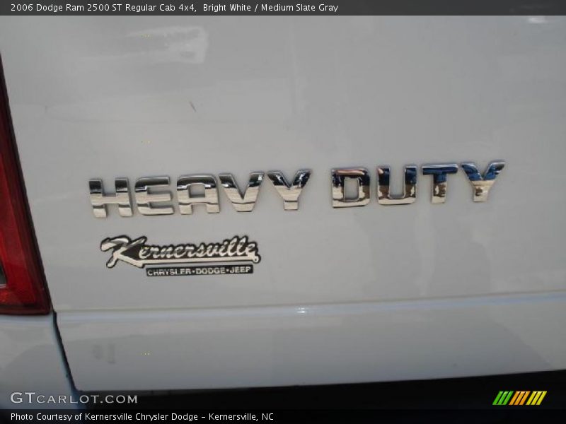 Bright White / Medium Slate Gray 2006 Dodge Ram 2500 ST Regular Cab 4x4