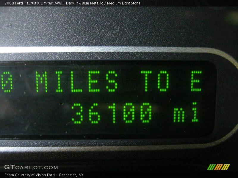 Dark Ink Blue Metallic / Medium Light Stone 2008 Ford Taurus X Limited AWD