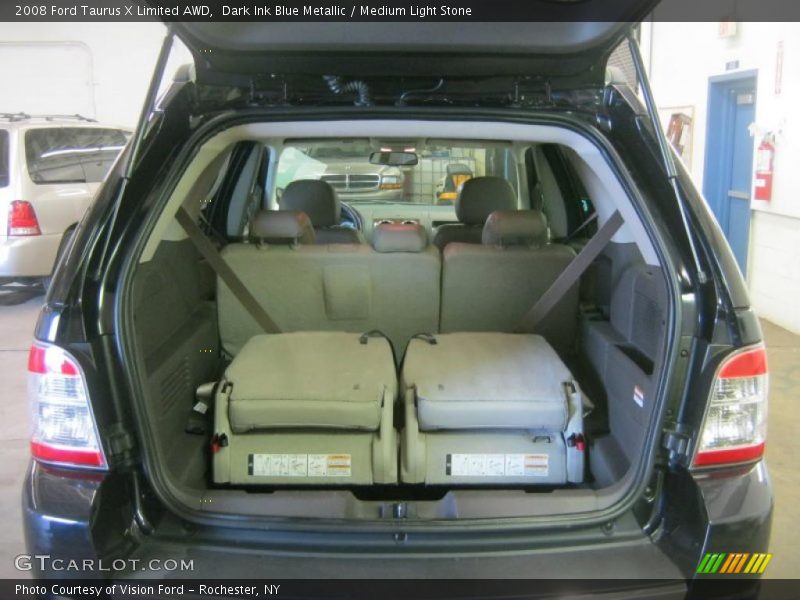 Dark Ink Blue Metallic / Medium Light Stone 2008 Ford Taurus X Limited AWD