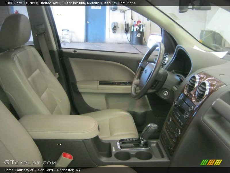 Dark Ink Blue Metallic / Medium Light Stone 2008 Ford Taurus X Limited AWD