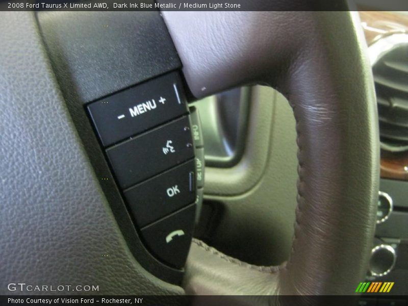 Dark Ink Blue Metallic / Medium Light Stone 2008 Ford Taurus X Limited AWD