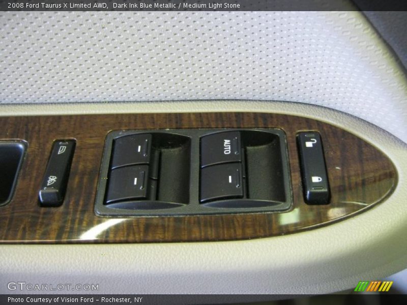 Dark Ink Blue Metallic / Medium Light Stone 2008 Ford Taurus X Limited AWD