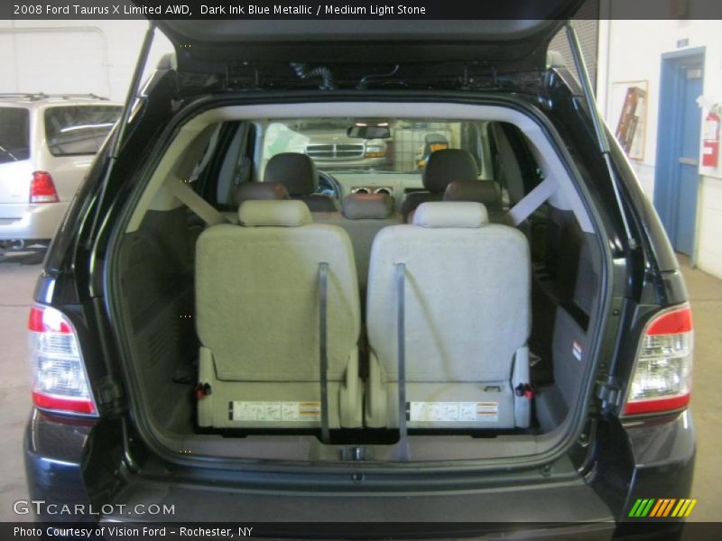 Dark Ink Blue Metallic / Medium Light Stone 2008 Ford Taurus X Limited AWD