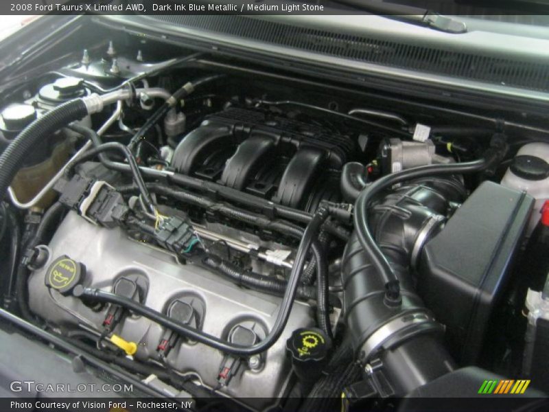 Dark Ink Blue Metallic / Medium Light Stone 2008 Ford Taurus X Limited AWD