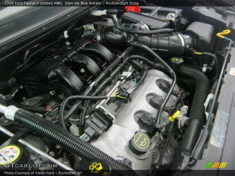 Dark Ink Blue Metallic / Medium Light Stone 2008 Ford Taurus X Limited AWD