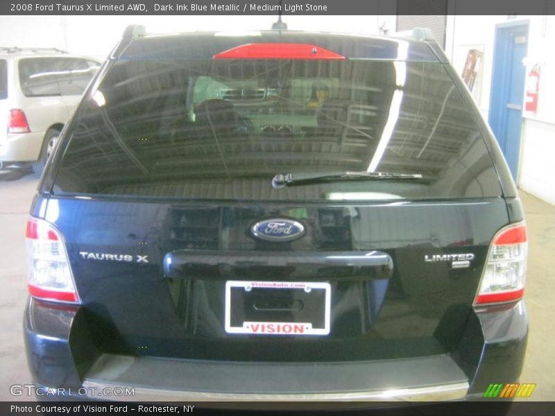 Dark Ink Blue Metallic / Medium Light Stone 2008 Ford Taurus X Limited AWD