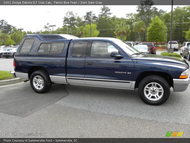 Patriot Blue Pearl / Dark Slate Gray 2001 Dodge Dakota SLT Club Cab