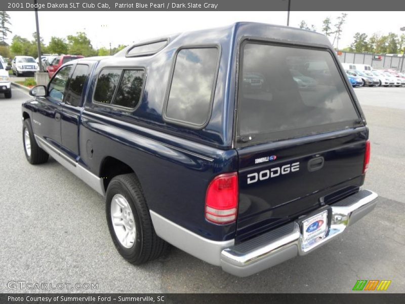 Patriot Blue Pearl / Dark Slate Gray 2001 Dodge Dakota SLT Club Cab