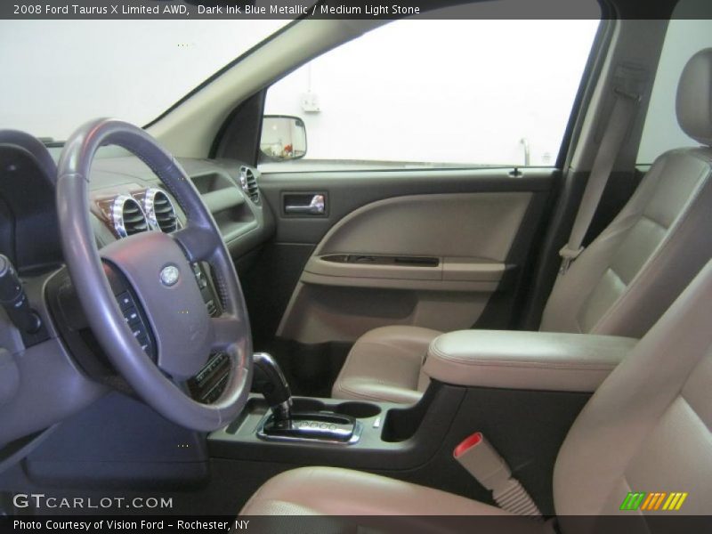 Dark Ink Blue Metallic / Medium Light Stone 2008 Ford Taurus X Limited AWD