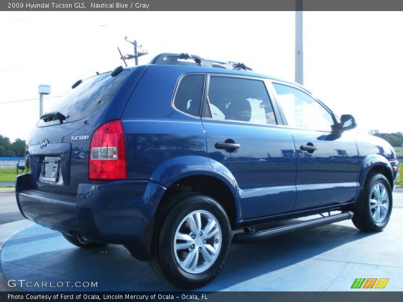 Nautical Blue / Gray 2009 Hyundai Tucson GLS