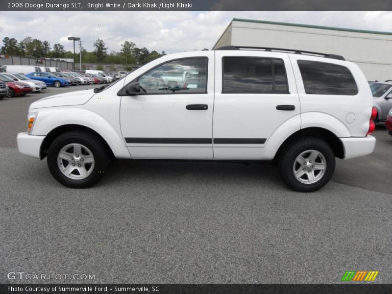 Bright White / Dark Khaki/Light Khaki 2006 Dodge Durango SLT