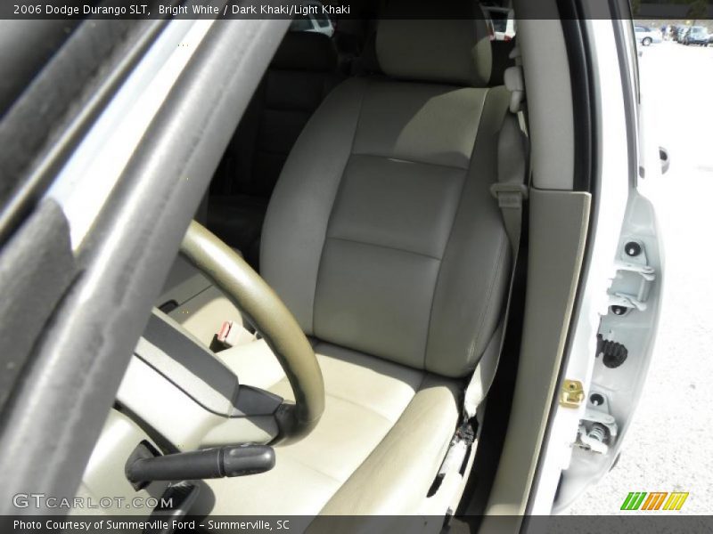 Bright White / Dark Khaki/Light Khaki 2006 Dodge Durango SLT