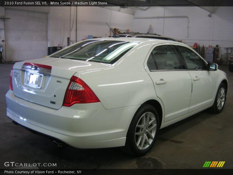 White Suede / Medium Light Stone 2010 Ford Fusion SEL V6