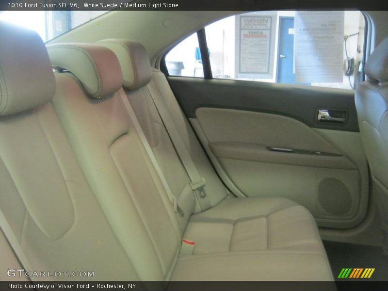 White Suede / Medium Light Stone 2010 Ford Fusion SEL V6