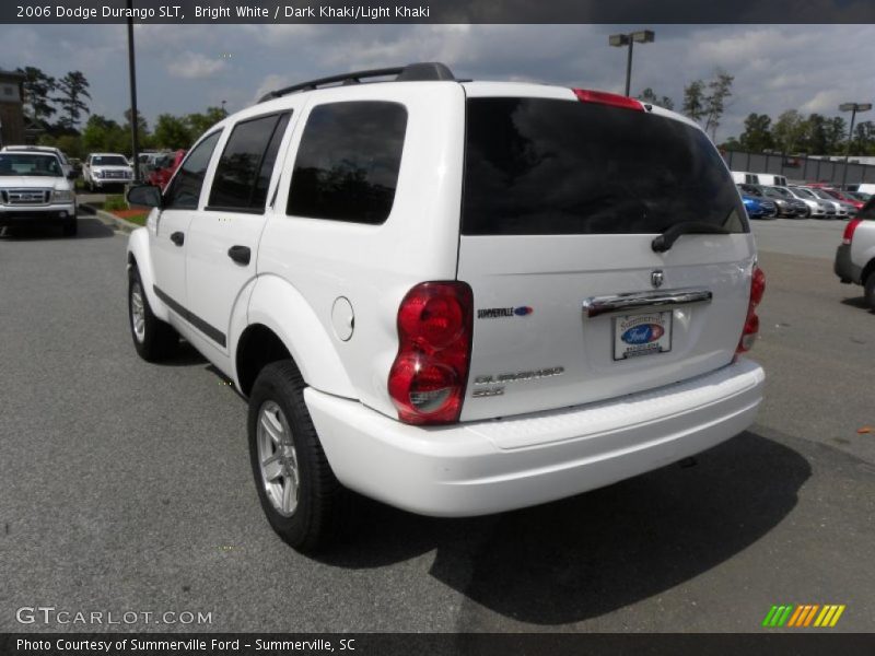 Bright White / Dark Khaki/Light Khaki 2006 Dodge Durango SLT