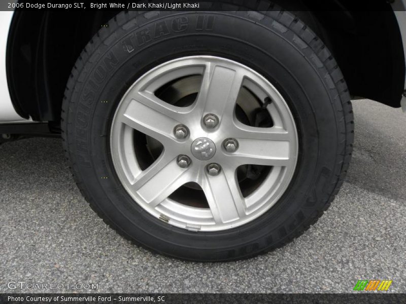 Bright White / Dark Khaki/Light Khaki 2006 Dodge Durango SLT