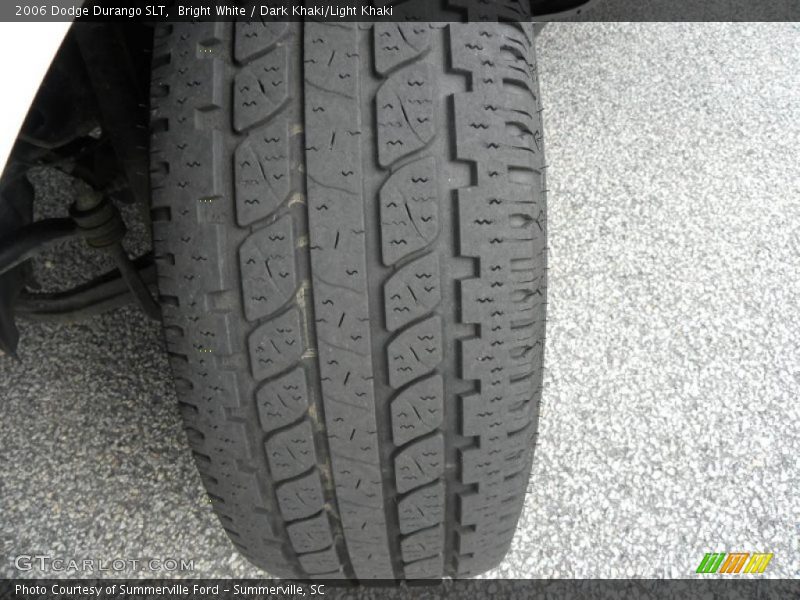 Bright White / Dark Khaki/Light Khaki 2006 Dodge Durango SLT
