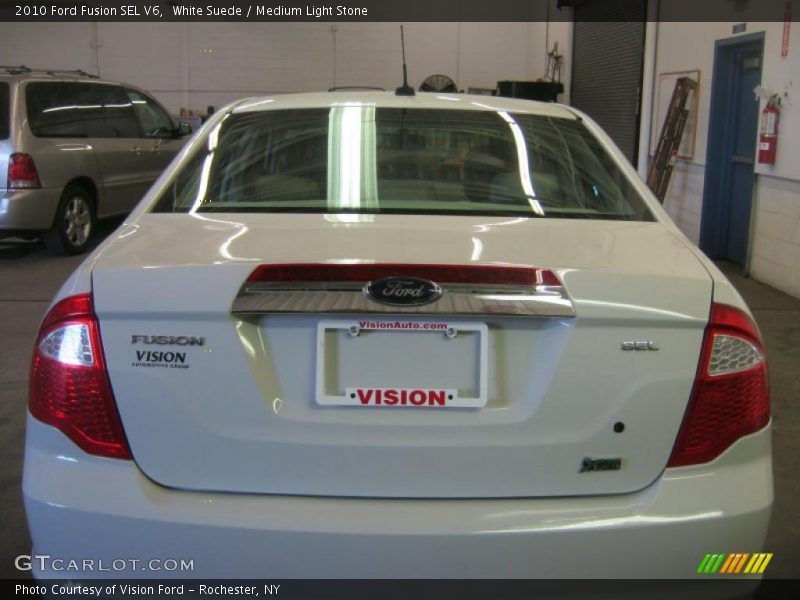 White Suede / Medium Light Stone 2010 Ford Fusion SEL V6
