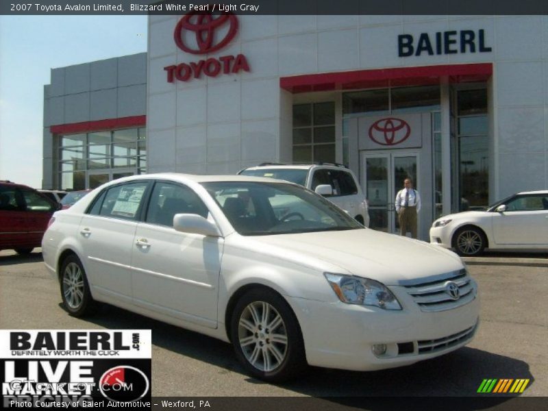 Blizzard White Pearl / Light Gray 2007 Toyota Avalon Limited