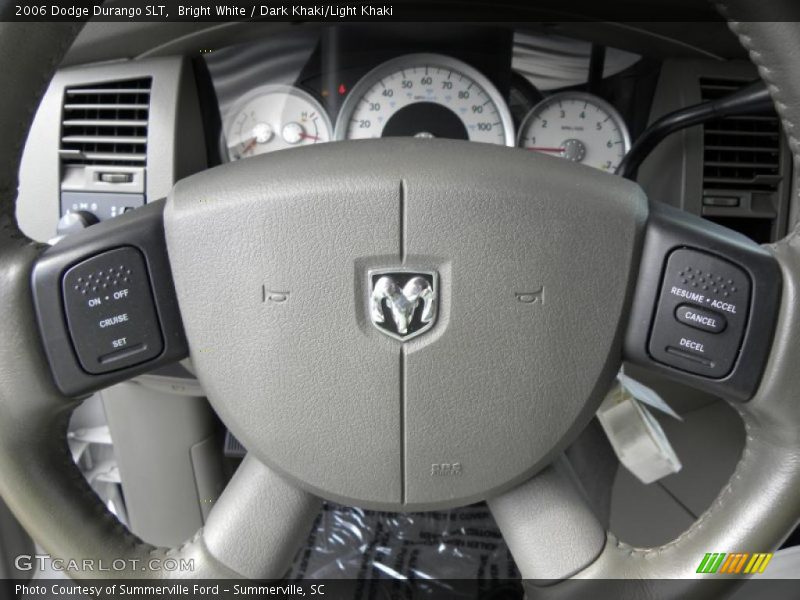 Bright White / Dark Khaki/Light Khaki 2006 Dodge Durango SLT