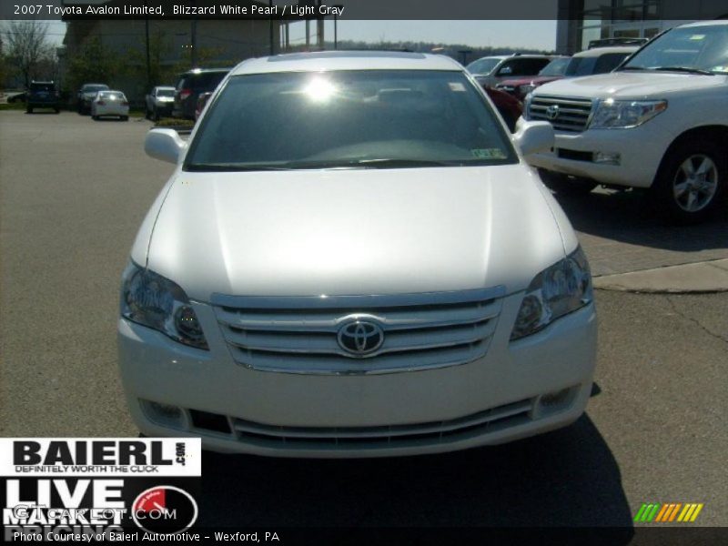 Blizzard White Pearl / Light Gray 2007 Toyota Avalon Limited