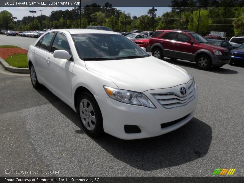 Super White / Ash 2011 Toyota Camry LE