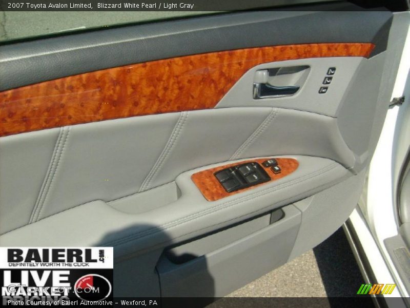 Blizzard White Pearl / Light Gray 2007 Toyota Avalon Limited