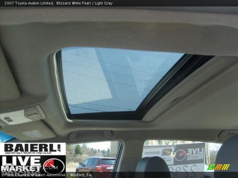 Blizzard White Pearl / Light Gray 2007 Toyota Avalon Limited