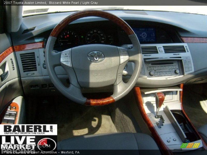 Blizzard White Pearl / Light Gray 2007 Toyota Avalon Limited