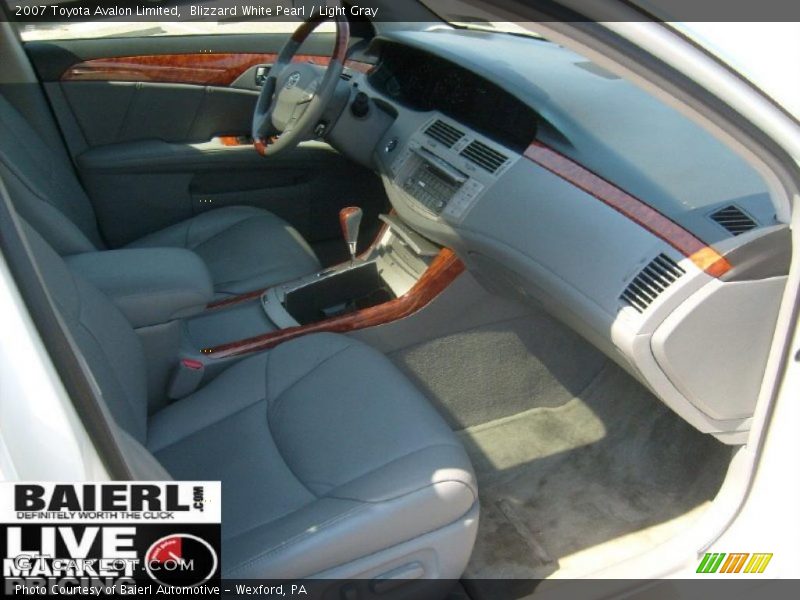 Blizzard White Pearl / Light Gray 2007 Toyota Avalon Limited