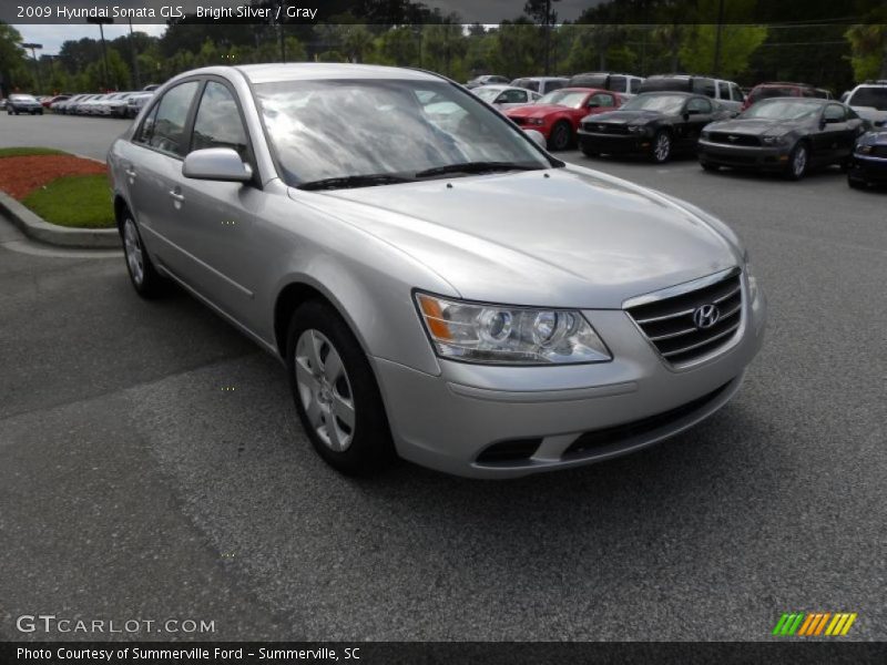 Bright Silver / Gray 2009 Hyundai Sonata GLS