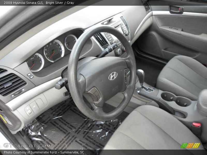 Bright Silver / Gray 2009 Hyundai Sonata GLS