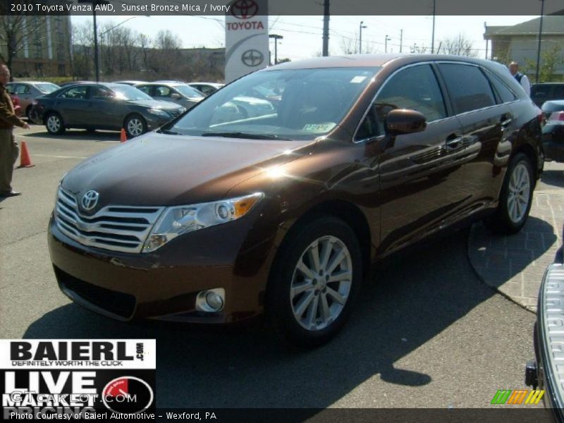 Sunset Bronze Mica / Ivory 2010 Toyota Venza AWD