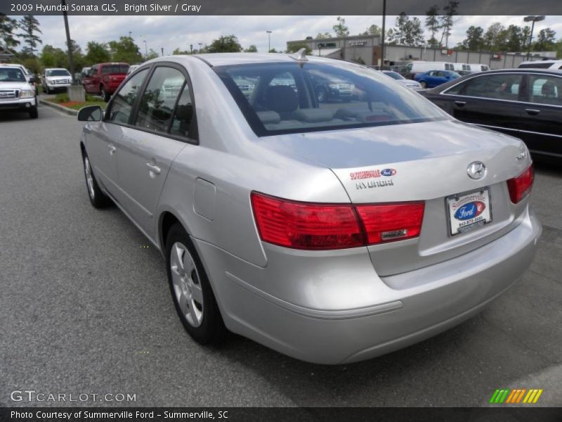 Bright Silver / Gray 2009 Hyundai Sonata GLS