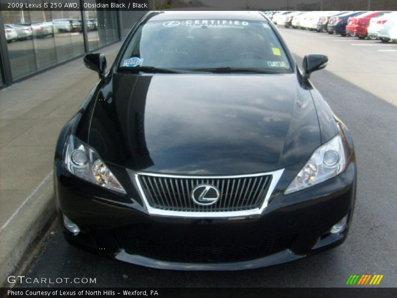 Obsidian Black / Black 2009 Lexus IS 250 AWD