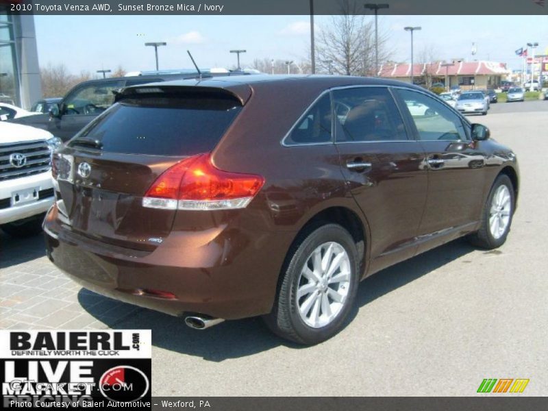 Sunset Bronze Mica / Ivory 2010 Toyota Venza AWD