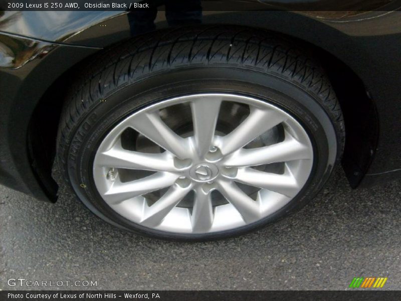 Obsidian Black / Black 2009 Lexus IS 250 AWD