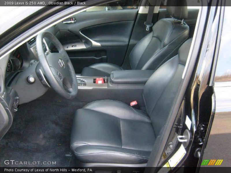 Obsidian Black / Black 2009 Lexus IS 250 AWD