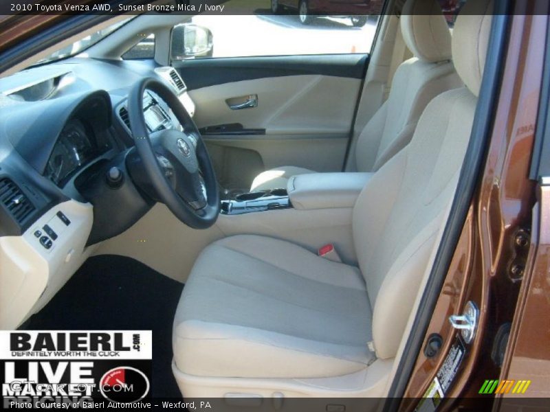 Sunset Bronze Mica / Ivory 2010 Toyota Venza AWD