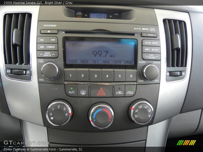 Bright Silver / Gray 2009 Hyundai Sonata GLS