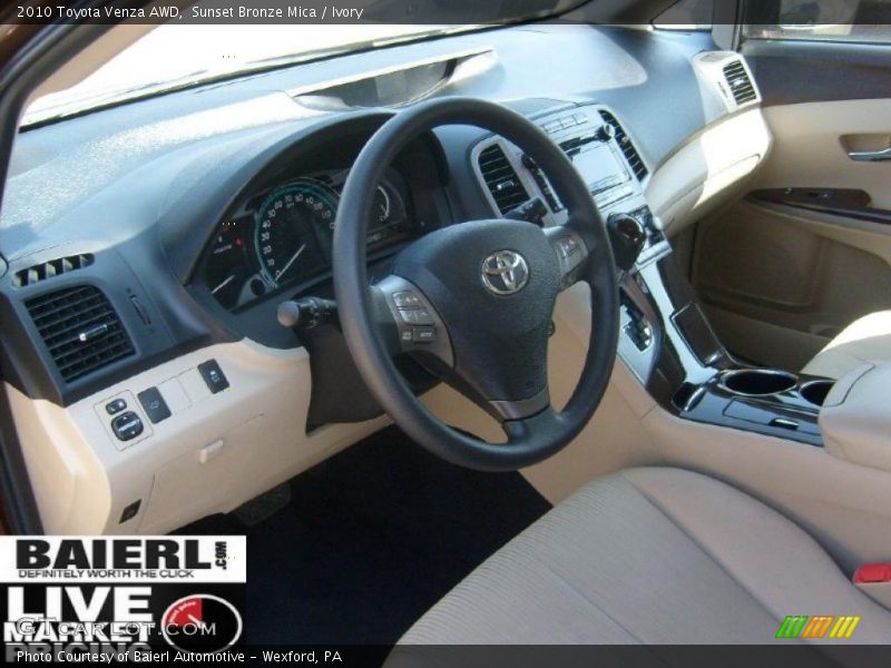 Sunset Bronze Mica / Ivory 2010 Toyota Venza AWD